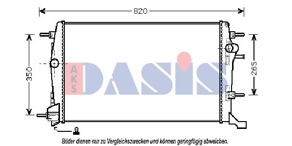AKS DASIS Radiators, Motora dzesēšanas sistēma 180067N